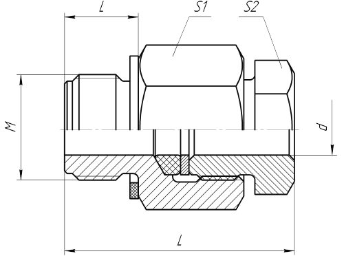 Чертеж подвижного штуцера Чертеж подвижного штуцера