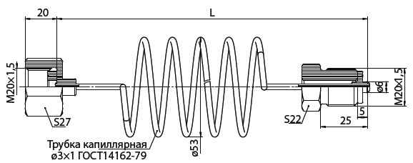 Трубки импульсные и отводные Трубки импульсные и отводные