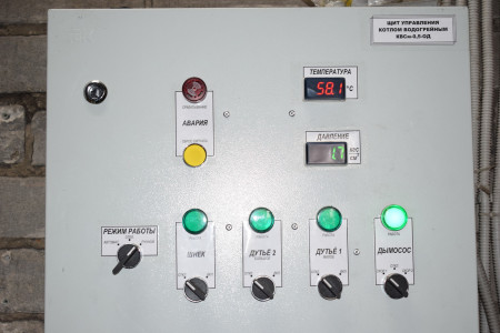 Щит управления котлом