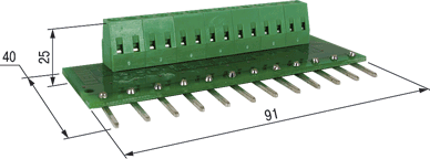 МКОП-12. Модуль для присоединения нагрузки с общим «плюсом»