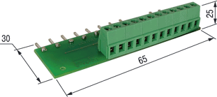 ПДИМ-8. Плата подключения к дискретным входам ОВЕН ПЛК100-24 датчиков с общим «минусом»
