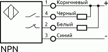 Схема соединения LR-08 NPN