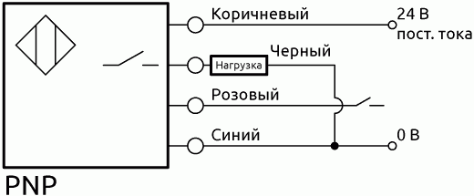 Схема соединения SM-50 PNP